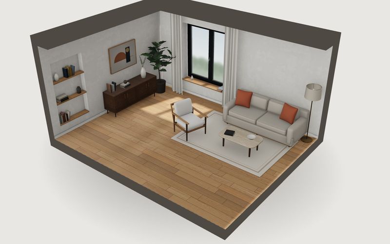 Wohnraum im Schnitt – 3D-Vorschau