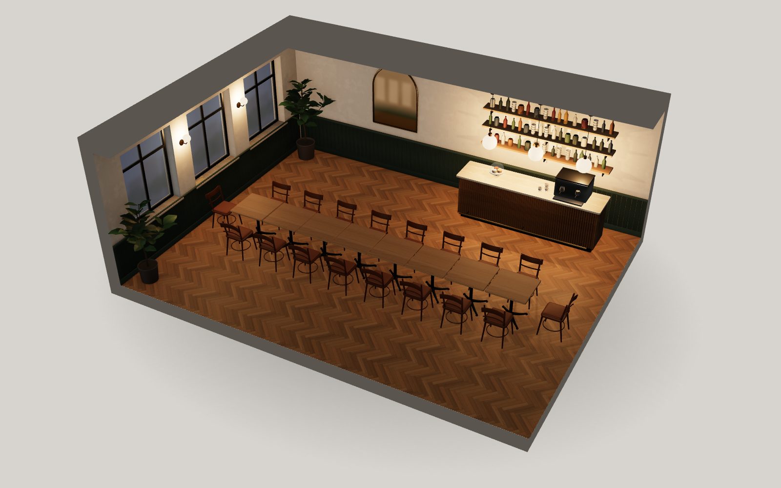 Café floor plan – preview
