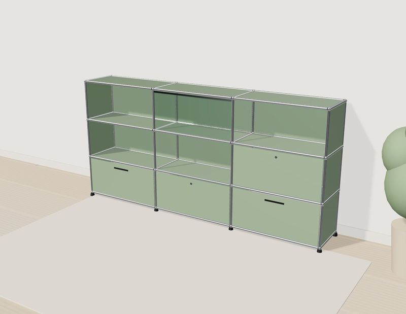 Regalsystem-Konfigurator – 3D-Vorschau