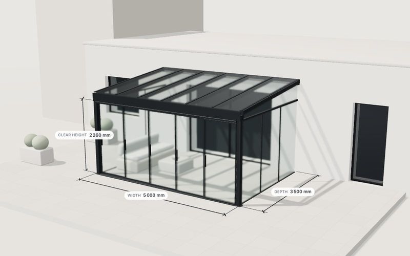 Glashaus-Konfigurator – 3D-Vorschau